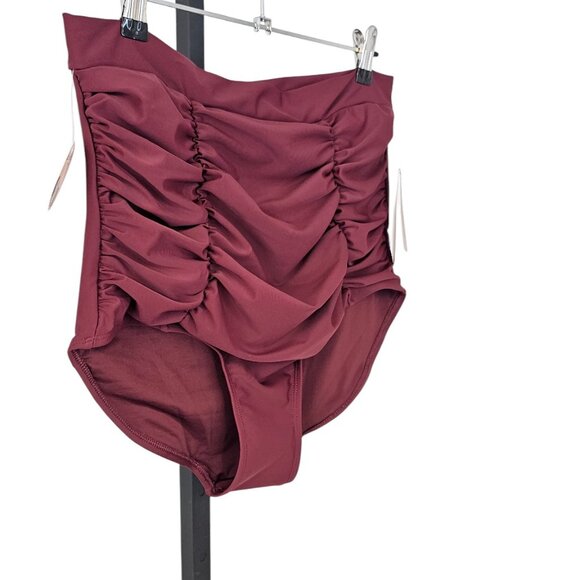 Shapermint Womens High Waisted Control Bikini Bottoms, Ruched, Flattering, 2XL - Picture 2 of 9